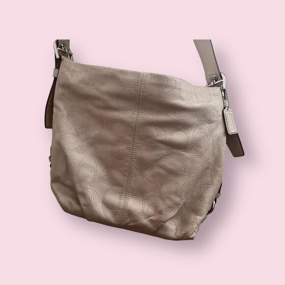 Coach Leather Crossbody Duffle Bag - Picture 3 of 6